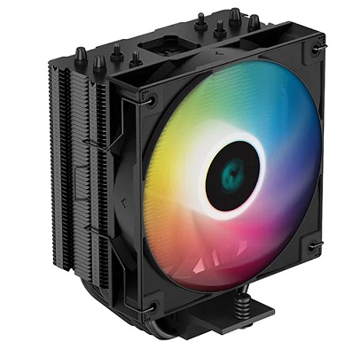 מאוורר למעבד שחור כולל תאורה דיפ קול DeepCool AG400 Black ARGB 154mm 220W TDP Intel and AMD